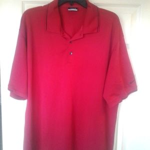 Nike golf Dry fit performance mens polo 2xl Red